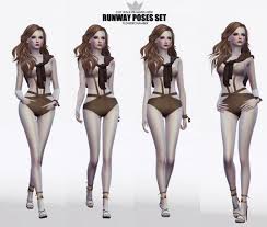 Flower Chamber Runway Poses Set Sims 4 Downloads Sims 4 Poses Sims