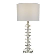 Buy products such as 20.25 deco glam clear crystal table lamp, silver at walmart and save. Dar Lighting 2020 21 Ide4208 Idella Single Light Crystal Table Lamp Complete With White Cotton Drum Shade Castlegate Lights