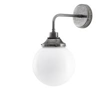 (11) — write a review. Pelagia Opal Globe Bathroom Wall Light 20cm Ip44 Mullan Lighting