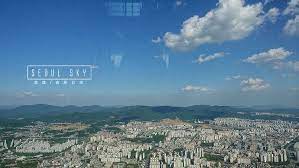 蠶室站 樂天塔 aerial sky city photo