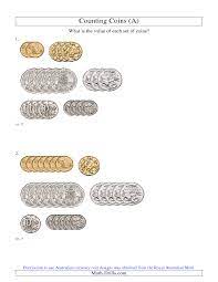 Counting Australian Coins A Australian Money Worksheet Money Worksheets Teaching Money Australian Money