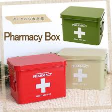 楽天市場 即出荷 救急箱 薬箱 おしゃれ ファーマシーボックス k918 be k918 rd k918 kh 現代百貨 薬 収納 収納ボックス 裁縫箱 ソーイングボックス 和洋裁道具 かわいい 小物入れ スチール 救急 医薬品 整頓 整理 インテリア 雑貨 ネコポス便不可 あす楽対応