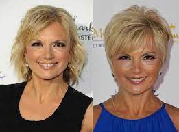 Frisuren vorher nachher frisuren für viele frauen sind ihre haare ihr heiligtum die kleinste veränderung wird genauestens überlegt. Voortreffelijke Korte Kapsels Voor 50 Plussers Die Je Moet Zien Haarschnitt Kurz Haarschnitt 50er Frisur