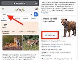 How to find 3d animals on google. Become A Tiger King With These 3d Animals And Objects On Google