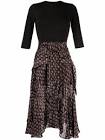 Maje trompe-l'oeil midi dress Farfetch