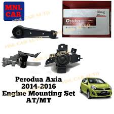 Read car reviews and compare prices and features at carlist.my Perodua Axia 2014 2016 At Mt Engine Mounting Kit 1set 3pc 1year Warranty Shopee Malaysia