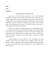 Naomi klinik kecnatikan & spa. Refleksi Pandu Puteri Kadet
