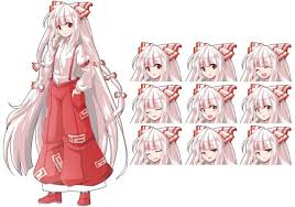 もこたん立ち絵描き直し 表情差分 はるか さんのイラスト ニコニコ静画 イラスト 東方 かわいい 簡単スケッチ 東方 壁紙