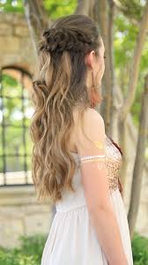 Whether it's a french braid, a braided updo, bob hairstyles, wavy hairstyles, or formal hairstyles. Braided Half Up Prom Hairstyles Cute Girls Hairstyles