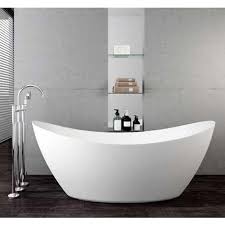 Robinet mitigeur bain en laiton finition chromée. Baignoire Ilot Siena En Acrylique Sanitaire Blanc Mat 173 X 73 X 75 Cm Robinetterie En Option Avec Siphon Avec Robinet Mitigeur Nt6982