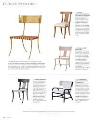 Image Result For Best Dining Chairs Elle Decor Klismos Chair Chair Upholstered Chairs