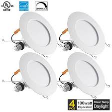 Hall 6 Led Recessed Lighting Fixture100w Replacement13watt Dimmable High Brightness 1090 Lumens Daylight Led Recessed Lighting Recessed Lighting Ceiling Lights