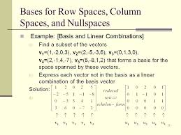 Comments and suggestions encouraged at email protected. 5 5 Row Space Column Space And Nullspace Ppt Video Online Download