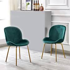 Maybe you would like to learn more about one of these? Green Volitation Dining Chairs Soft Velvet Cushion Seat And Back With Luxurious Style Sturdy Metal Legs Kitchen Chairs For Dining And Living Room Chairs Set Of 2 Dining Chairs Home Kitchen