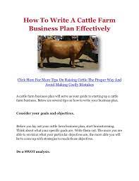Some folks are fortunate enough to inherit the land and a family farming tradition. How To Write A Cattle Farm Business Plan Effectively
