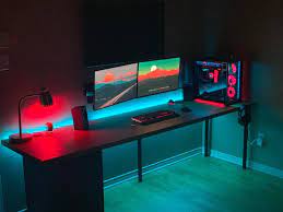 Maybe you would like to learn more about one of these? Clean Gaming Setup With Diy Ikea Saljan Desk Remote Setups