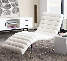 Bardot Chaise Lounge W Stainless Steel Frame In White Nova Lifestyle Bardotcawh Modern Chaise Lounge Leather Chaise Lounge White Chaise Lounge