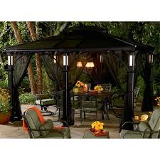 Freeport park picard hardtop aluminum patio gazebo. Garden Oasis Led Hardtop Gazebo Netting Set Garden Winds