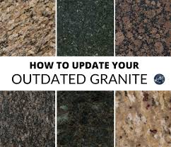 As a backsplash, as floor tiles in the bathroom, and kitchen countertops. How To Update Your Older Granite Countertops Kylie M Interiors