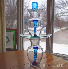 How To Make Glass Garden Art Totems Empress Of Dirt Glass Garden Art Glass Garden Garden Totem