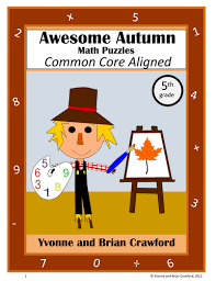 Teachers, parents, and students are welcome to print them out and make copies. Fall Math Puzzles 5th Grade Teaching Resources