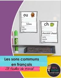 Les Sons Feuilles De Travail Worksheets For Common Sounds In French French Worksheets French Lessons Teaching