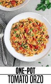 One Pot Basil And Tomato Orzo Recipe Recipe Orzo Recipes Recipes Vegan Pasta Recipes