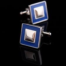 Blue Enamel Base Cufflinks Cufflinks Cufflinks Men Mens Fashion Essentials