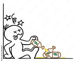 figur betrunken am boden Stock Vector | Adobe Stock