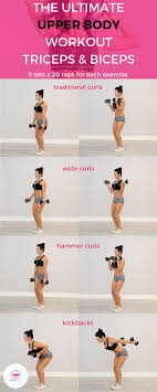 The Ultimate Upper Body Workout For Women Toned Triceps Biceps