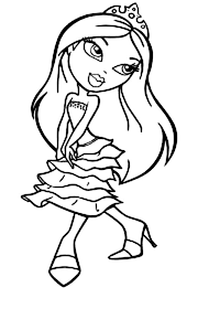 Show your kids a fun way to learn the abcs with alphabet printables they can color. Yasmin Bratz Love Her New Dress Coloring Page Coloring Sun Princess Coloring Pages Coloring Pages Printable Coloring Pages