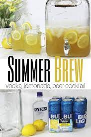 Summer Brew Is A Vodka Lemonade And Beer Cocktail That Is Perfect For Summer Summer Beer Is Great Summer Brew Lemonade Vodka Cocktail Beer Recipes Homebrew