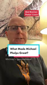 Former olympic head swim coach Bob Bowman talks about Michael Phelps  generational work ethic: “no one in the history of this sport could match  the intensity, the speed, the volume, and most ...