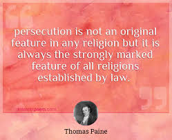 Enter one or two keywords to search these wisdom quotes. Persecution Is Not An Original Feature In Any Religion But It Is Always The Strongly Marked Feature Of All Religions Established By Law