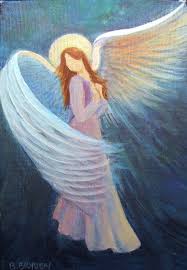Intuitive Angel Painting By Breten Bryden Original Angel Painting Www Brydenart Com Ebay Shop Capecodartist Etsy Sh Angel Painting Angel Drawing Angel Artwork