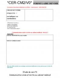 Communication Orale Et Ecrite Au Cabinet Medical Culture Et Formation Etude De Cas Wiwi34