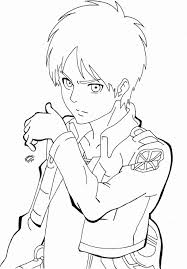 Attack On Titan Coloring Page Lovely Shingeki No Kyojin Eren Jaeger Lineart By Triigun On In 2020 Coloring Pages Attack On Titan Naruto Sketch