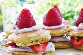 Strawberry shortcake greek yogurt pancake recipe. Gluten Free Vegan Recipes Strawberry Shortcake Pancakes