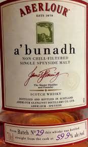 Aberlour A Bunadh 59 9 Batch No 29 Schotland
