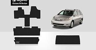 Toughpro Toyota Sienna Floor Mats 8 Seats Full Set Storage Mat All Weather Heavy Duty Black Rubber 20042010 You Ca Toyota Sienna Black Rubber Floor Mats