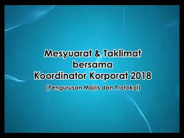 Bertanggungjawab terhadap sebarang pergerakkan yang berlaku sepanjang majlis berlangsung termasuk diatas pentas dan bawah pentas (floor manager). Ceramah Pengurusan Majlis Protokol Youtube