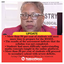 Acting Chief Education Officer Joy Adamson addressed the nation, June 9,  2021. #meandmynation #yournewsyourtimeyourway #ilovemynation246  #nationbarbados #Nation246 #Barbados