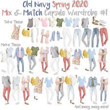 Old Navy Spring 2020 Capsule Wardrobe Old Navy Outfits Summer Capsule Wardrobe Navy Capsule Wardrobe
