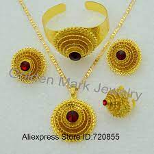 Aliexpress Com Buy Big Ethiopian Eritrea Habesha Wedding Set Jewelry Pendant Necklace Earring Bangle Ring Wedding Jewelry Sets Ethiopian Jewelry Bangle Ring
