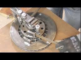 Metal Bender Using Brake Disc Do It Yourself Diy Youtube Metal Bending Tools Metal Fabrication Tools Metal Bender