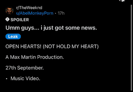 About “Abel” (AbelMonkeyPorn) : rTheWeeknd