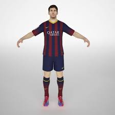 Lionel Messi 3d Model Rigged Animated Max Obj Fbx 1 Lionel Messi Messi Model