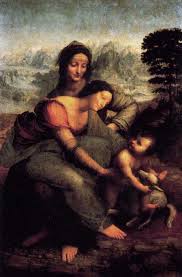 The virgin and child with saint anne is an unfinished oil painting of c. Virgin And Child With St Anne And A Lamb