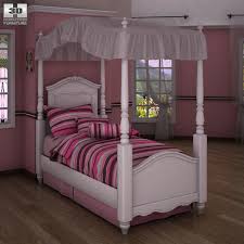 Ashley furniture exquisite twin tufted poster bed in white. Ashley Exquisite Bedroom Set 3d Model Furniture On Hum3d