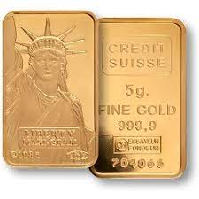 Prices are for grams and value is that of the us dollar. Credit Suisse 5 Gram Gold Bars